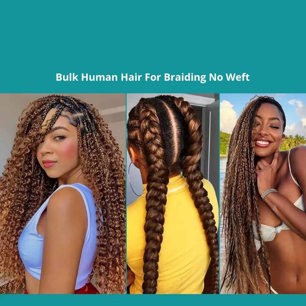 تسليط الضوء على 613 مجعد بوهو الضفائر الشعر البشري السائبة تجديل الشعر بورجوندي 99J شقراء موجة عميقة 100% وصلات شعر بشري حزم