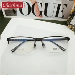 150 mm Glasses Men Pure Titanium Oversize Spectacle Prescription Eyeglass Flexible Temples Light Optical Frames for Wide Face
