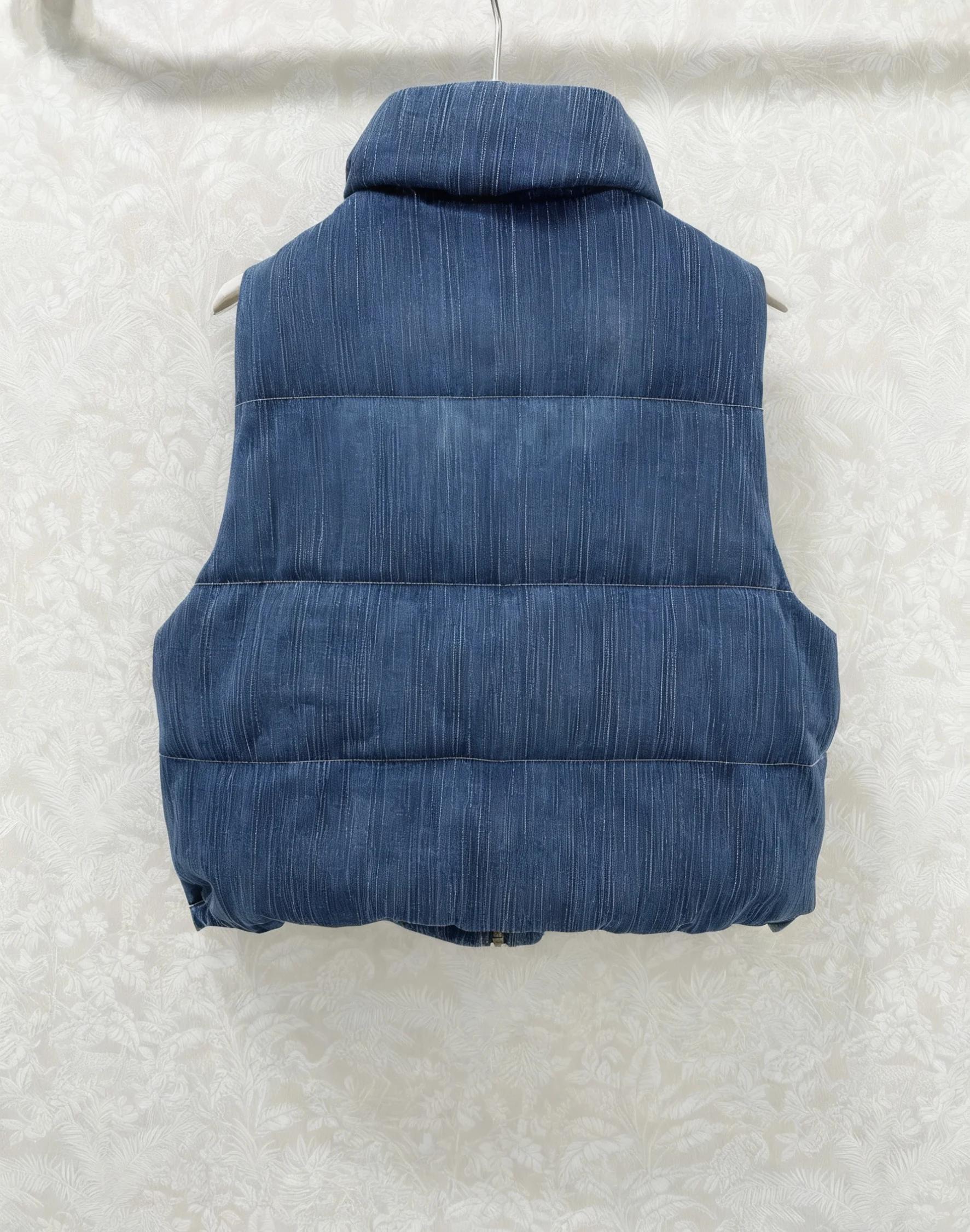 عالية الجودة الشتاء المرأة أزرار الموضة غير رسمية التطريز خطابات الوقوف طوق خمر الدنيم الحراري أسفل سترة J017Q #1