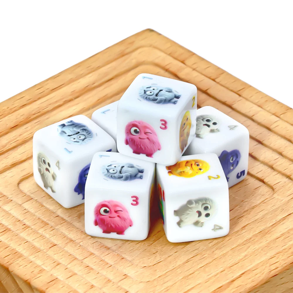 PCS Monster Pattern Dice Set for Dungeons and Dragons, DND RPG Polyhedral Dice, Unique Tabletop Game Gifts for Adults Men – Chri