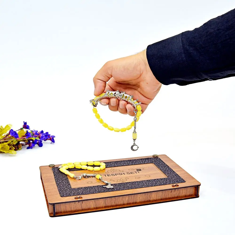 Último 1 Peça Original Amber Rosário Set, Custom Made Presente