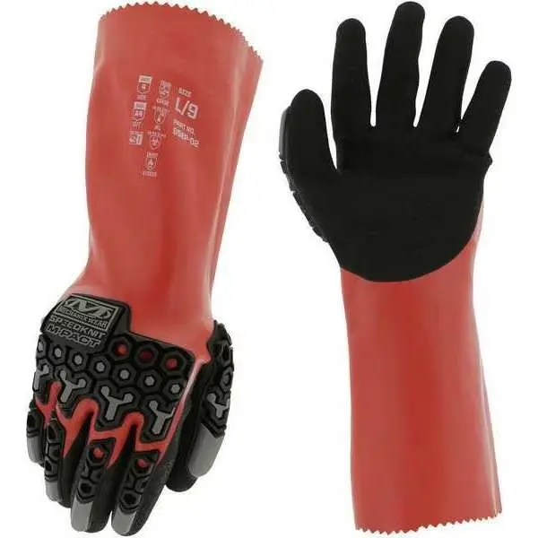 

M-Pact Chemical S5EP02Gloves, PR, Cut Level A4, Nitrile, Sandy, 10 1 PR