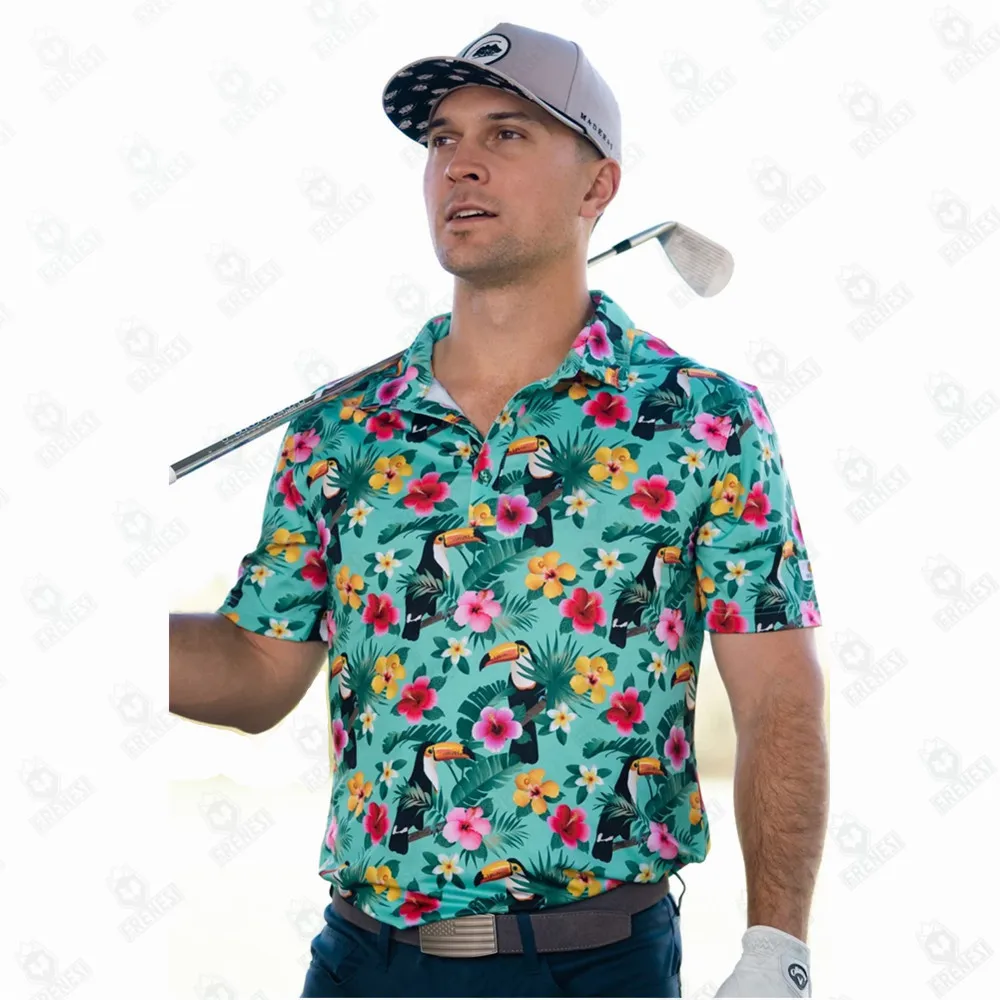 Summer Casual T-shirts Mens Short Sleeve Polo Shirts Lapel Button Work Clothing Shirts Quick Dry Tee Sports Golf T-shirt 2023