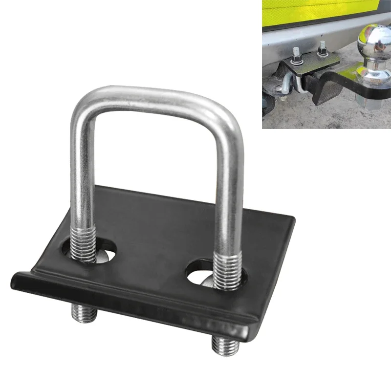 Wytrzymały napinacz zaczepu do 1,25 i 2-calowych zaczepów holowniczych do przyczep holowniczych U Bolt Ball Mount Stabilizer Wobble Carrier Anti-Rattle Clamp — 2