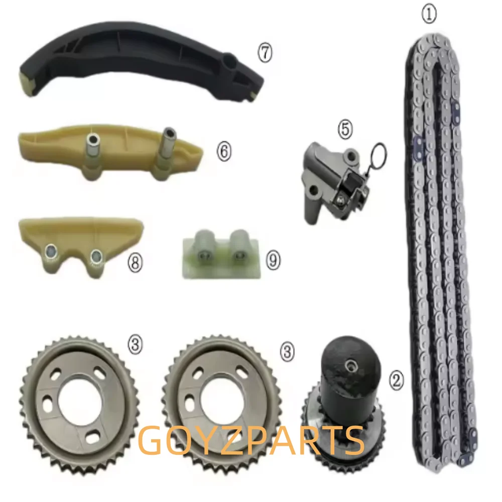 UH02-12-425A 13506-75020 محرك توقيت سلسلة الموتر طقم تصليح لتويوتا 3RZ 3RZ-FE جرانفيا هايلكس LANDCRUISER DOHC 16 فولت 2.7L
