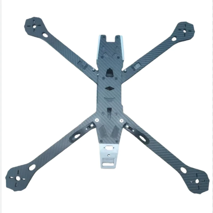Taglio personalizzato in fibra di carbonio Lamiera di carbonio Lavorazione CNC Lavorazione Drone Board FPV Telaio Braccio RC Robot Fresatura Intaglio