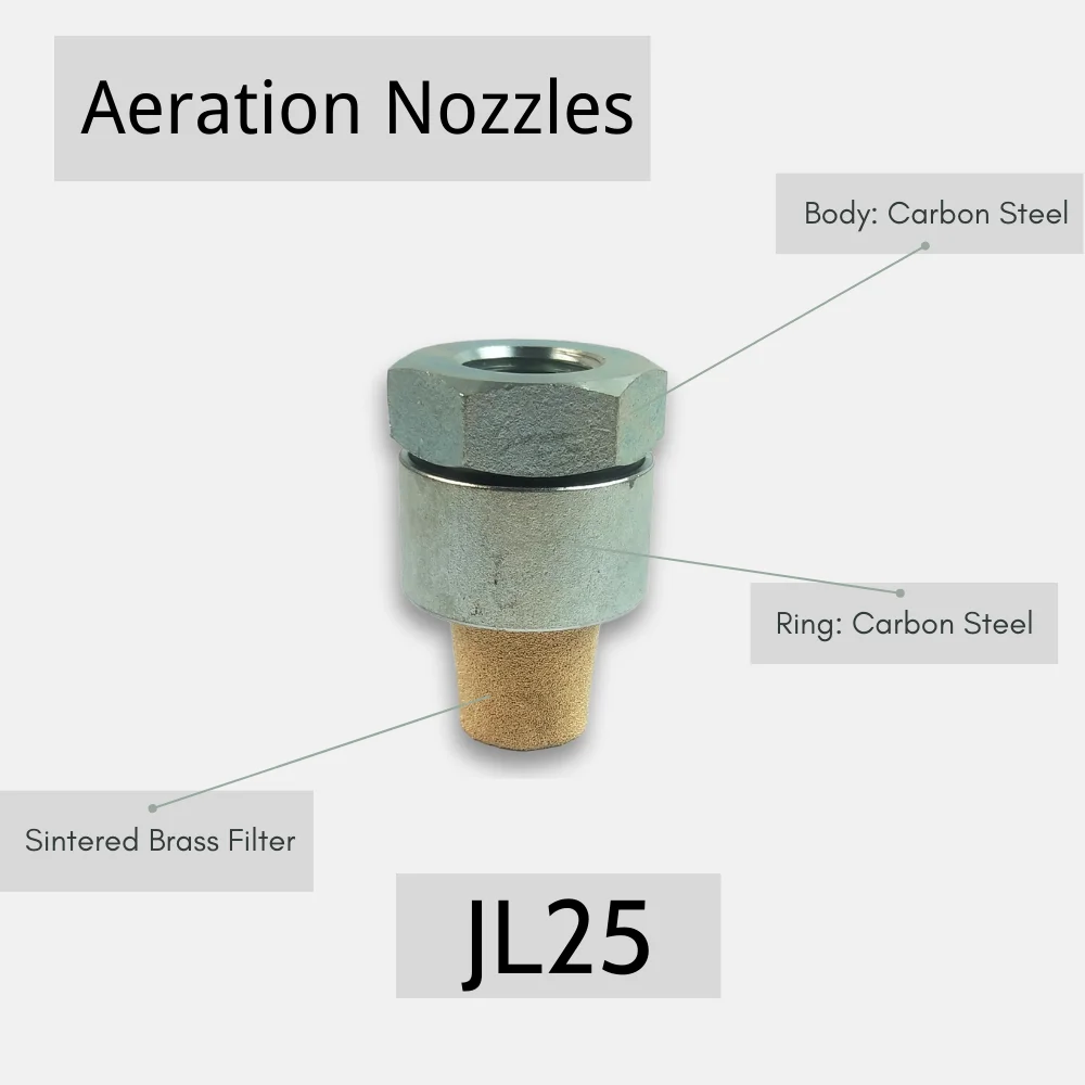 Fluidizing nozzle JL25 - Fluidizer injector for creating a material flow in silos