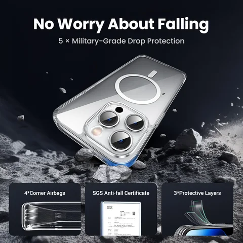 UGREEN магнитный противоударный чехол для iPhone 13-17 Pro Max — внешний вид товара
