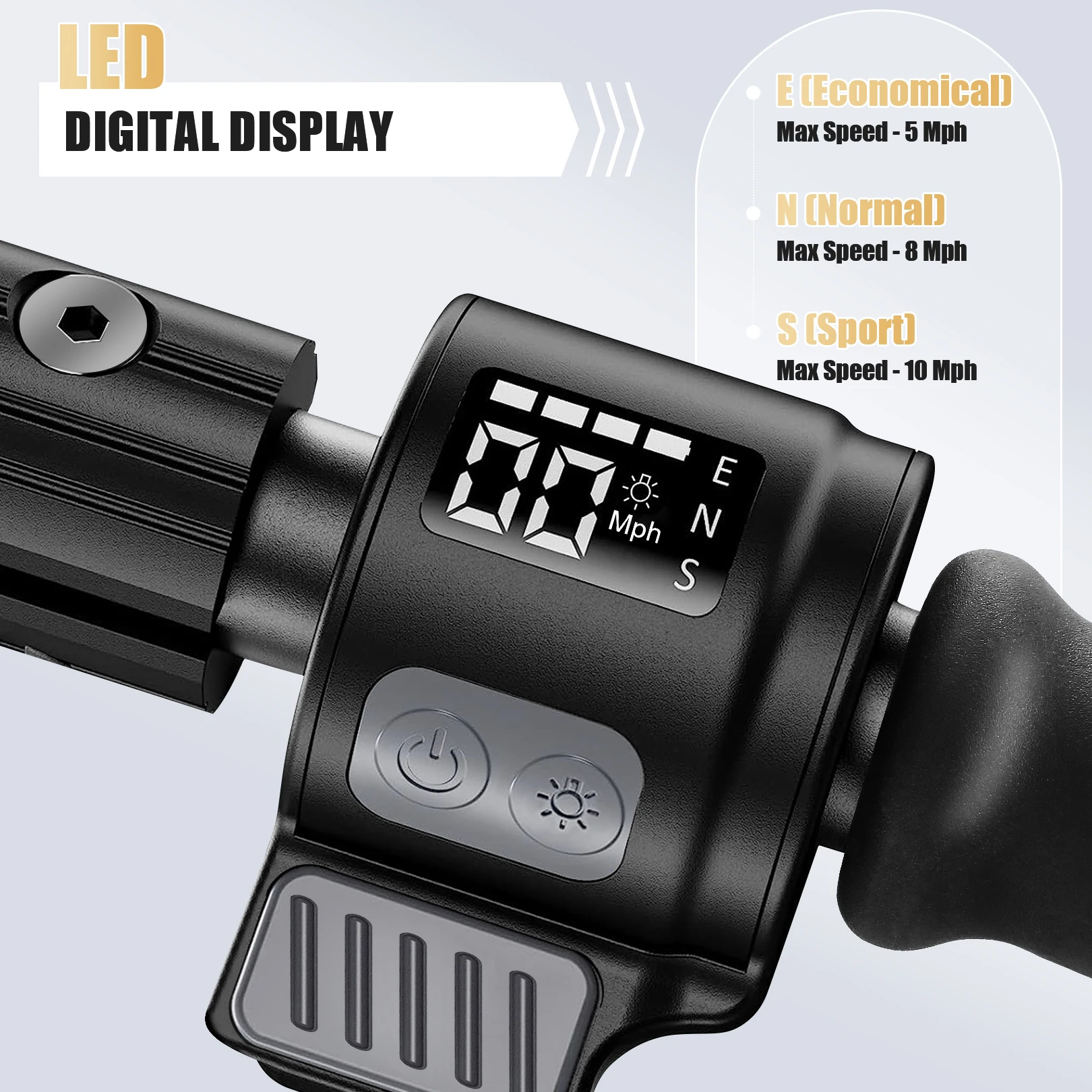 سكوتر كهربائي للطفل محرك 180 واط ارتفاع قابل للتعديل 10 ميلا في الساعة أقصى سرعة E-سكوتر مع ضوء اللون للطفل 6-12 سكوتر بمحرك #3