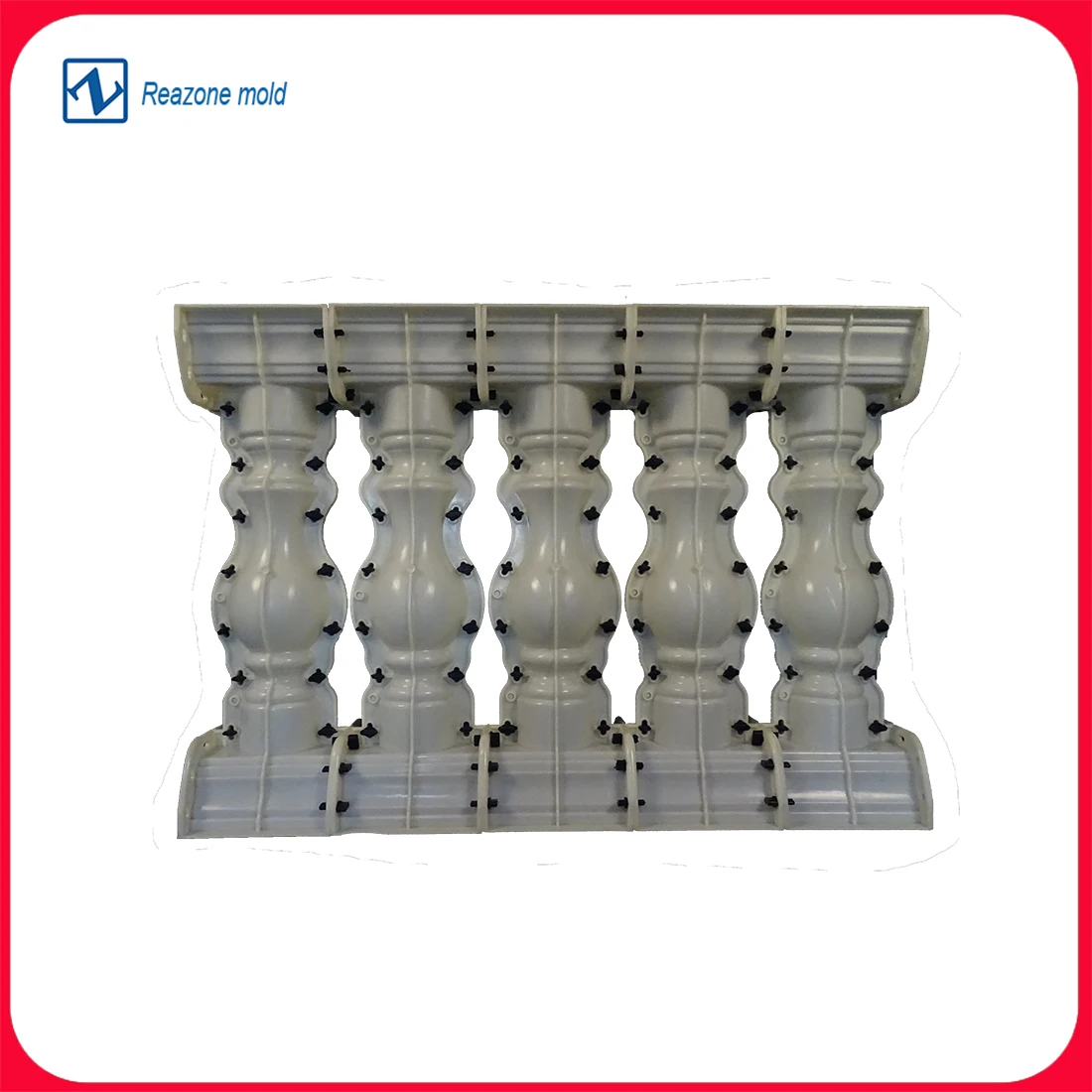 

5 Per Meter High 70cm ABS Terrace Casting decorative handrail vase column concrete Fence form balustrade mold