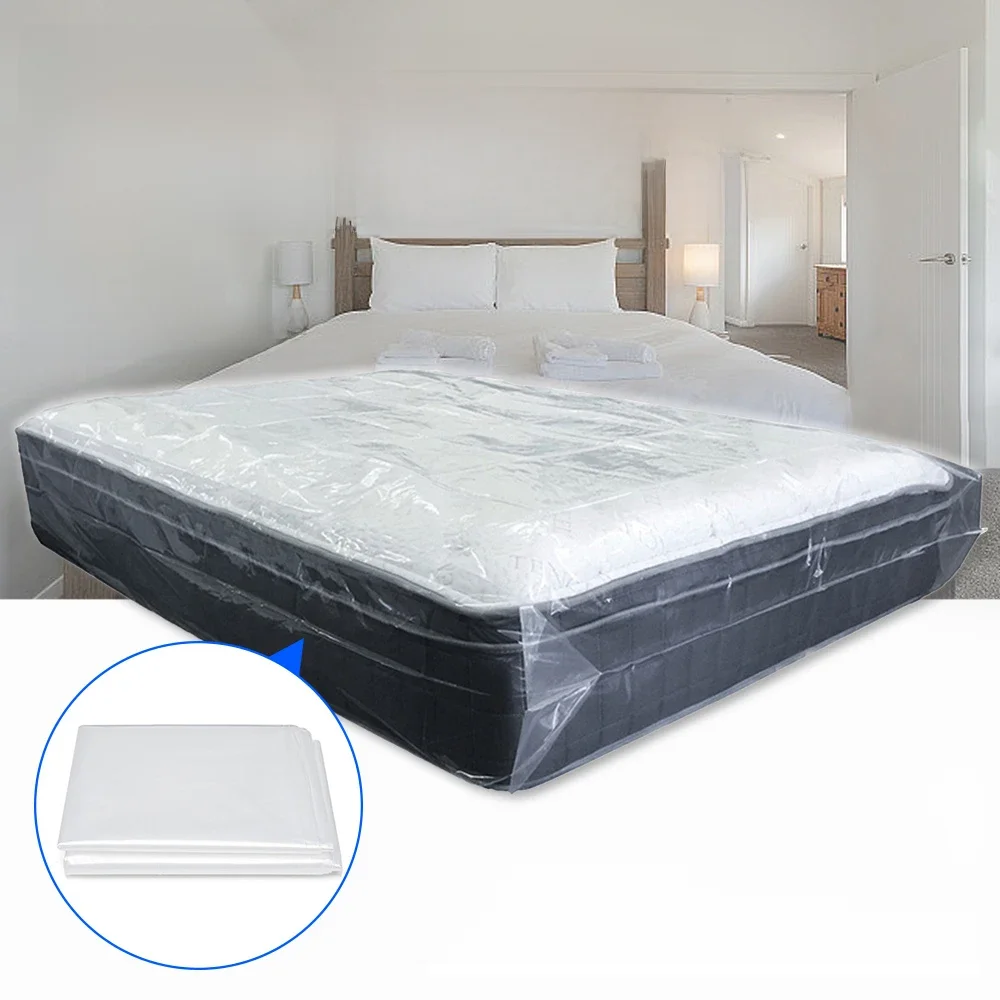 Matras Plastic Verpakkingszak Stofdichte Vochtbestendige Hoes Verhuishuis Beschermhoes Matras Opberghoes Beschermer - afbeelding 2