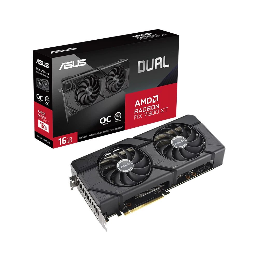 {ASUS Official Store} DUAL Rdeon RX 7800 XT O 16G OC D6 16GB * Domestic genuine, domestic shipping *