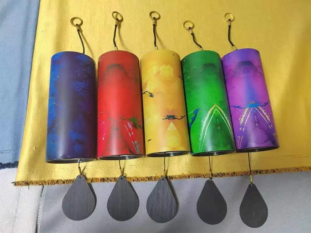 Arborea Outdoor Metal Wind Chime Chord Home Decor Handy Meditation Bell Natural Healing Sound Gifts