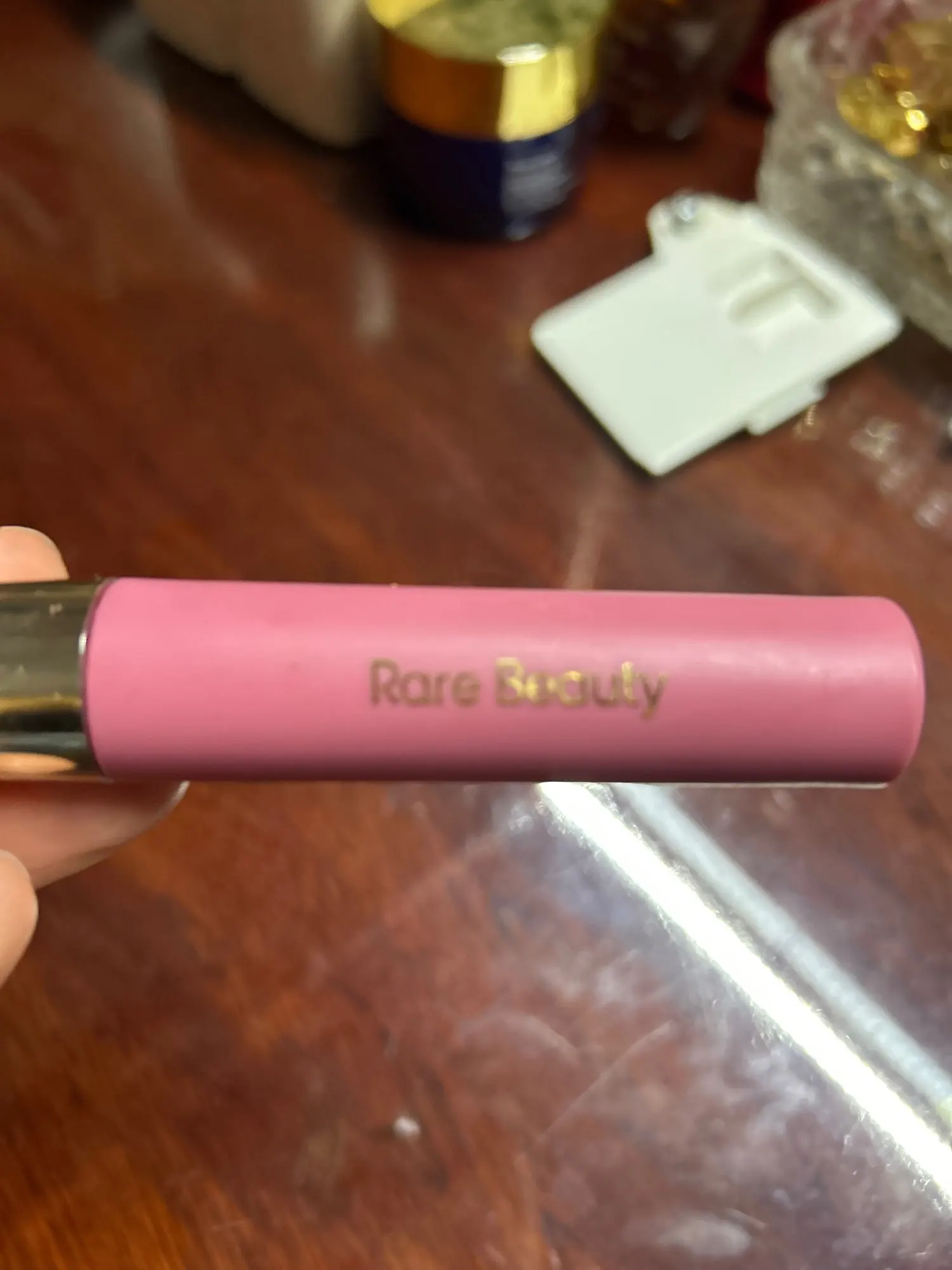Rare Beauty Matte Lip Gloss Waterproof Non-Stick Cup Lip Glaze Smudge Proof Not Fade Delight Hope Happy Wonder Liquid Lipstick photo review