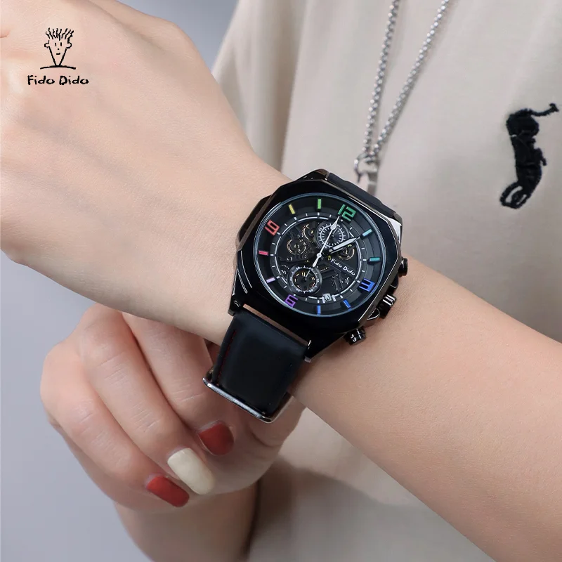 ساعات Fido Dido Qixi Tide الرائعة والترفيهية في الهواء الطلق للرجال والنساء موديل FD2337 Series-921
