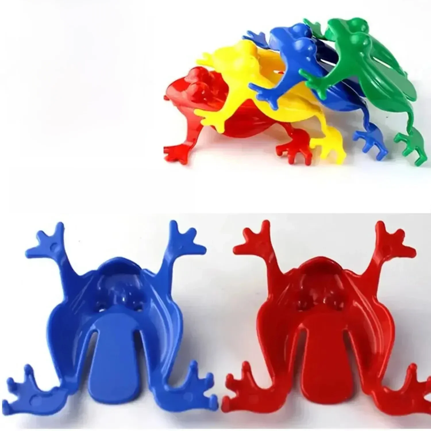 20 pièces couleur unie grenouille sautante en plastique grenouille rebondissante grenouille sautante enfants jouet éducatif, cadeau pour enfants cadeaux de fête, anniversaire