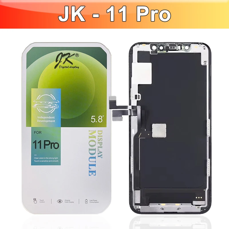 JK Series For iPhone X XS XR 11 12 13 14 15 Pro Max Plus Mini LCD Display Touch Screen Digitizer Assembly Replacement