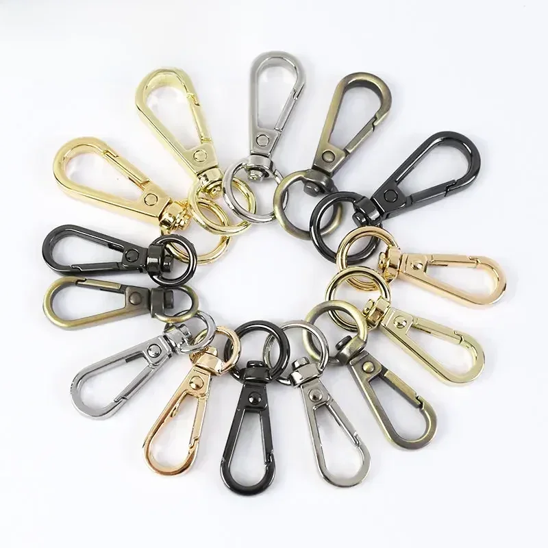 50 Stuks 8/10/13 Mm Metalen Gespen Voor Riem Tas Swivel Karabijn Sleutelhanger Haken singels Clip Gesp Hanger Diy Accessoires - afbeelding 2