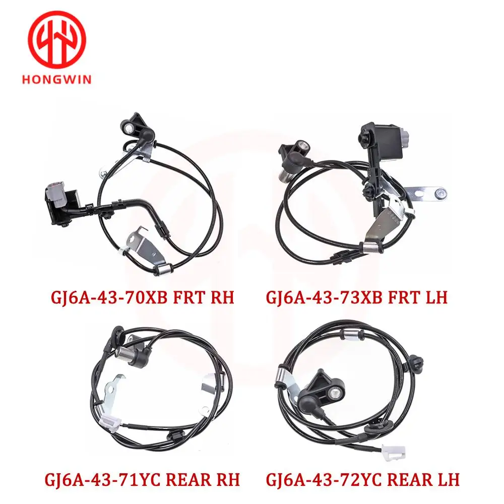 Front Rear Left Right Wheel Speed ABS Sensor GJ6A-43-70XB GJ6A-43-73XB GJ6A-43-71YC GJ6A-43-72YC For Mazda 6 2.3L 3.0L 2003-2008