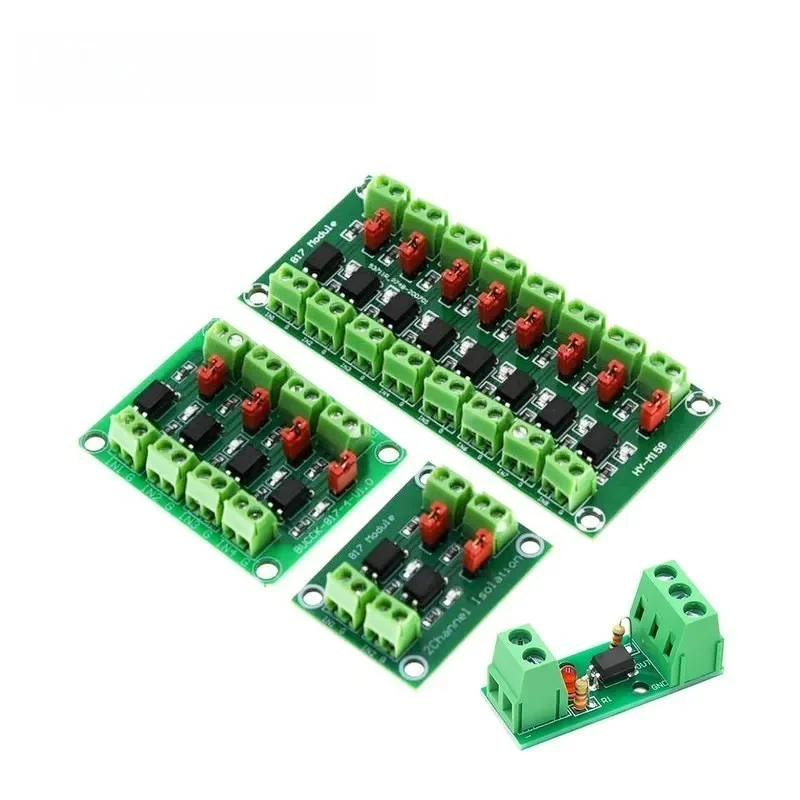 PC817 2 4 8-kanałowa płytka izolacyjna transoptora Moduł adaptera konwertera napięcia Sterownik 3,6-30 V Moduł izolowany fotoelektrycznie — zdjęcie 2