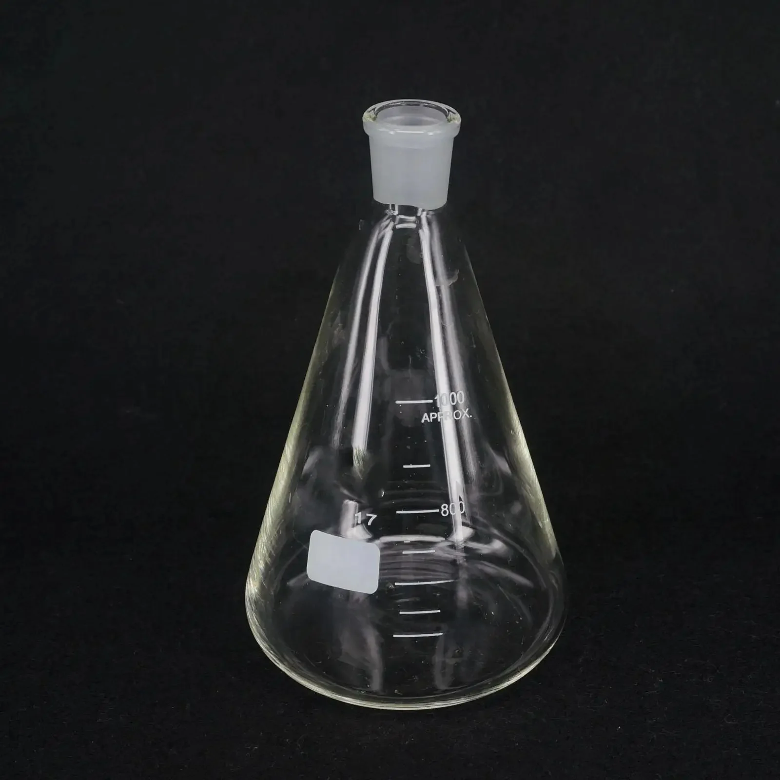 1000ml Quickfit 24/29 wspólne laboratorium kolba stożkowa Erlenmeyer Boro szkło z podziałką — zdjęcie 2