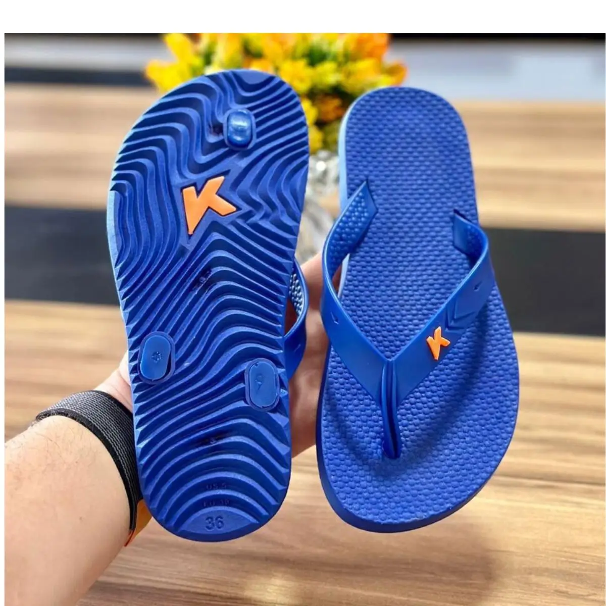 Slipper Male Finger Strip Rubber Non-slip