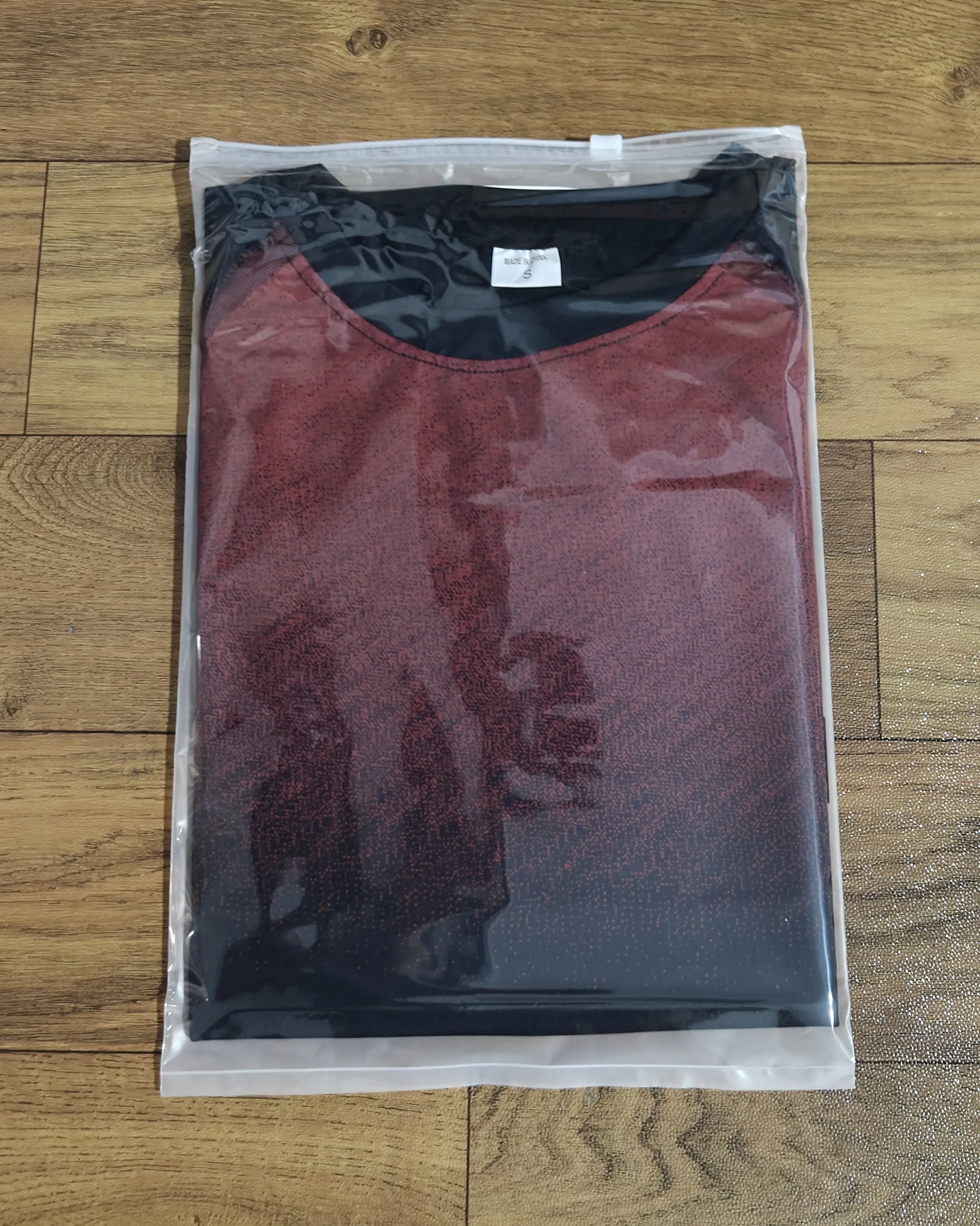 Herren Flammen-Farbverlauf Kompressions-Gym-T-Shirt Schnelltrocknend Atmungsaktiv Hochelastisch Slim Fit Athletisches Lauf- und Trainings-Sportshirt – Detail 24
