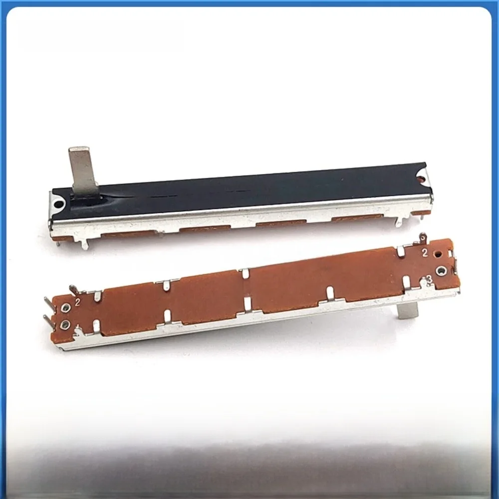 1PCS SC6021N 75MM Prosty potencjometr suwakowy B10K B50K B100K A10K Jednokanałowy mikser Fader Travel 60mm Długość uchwytu 15mm — zdjęcie 2