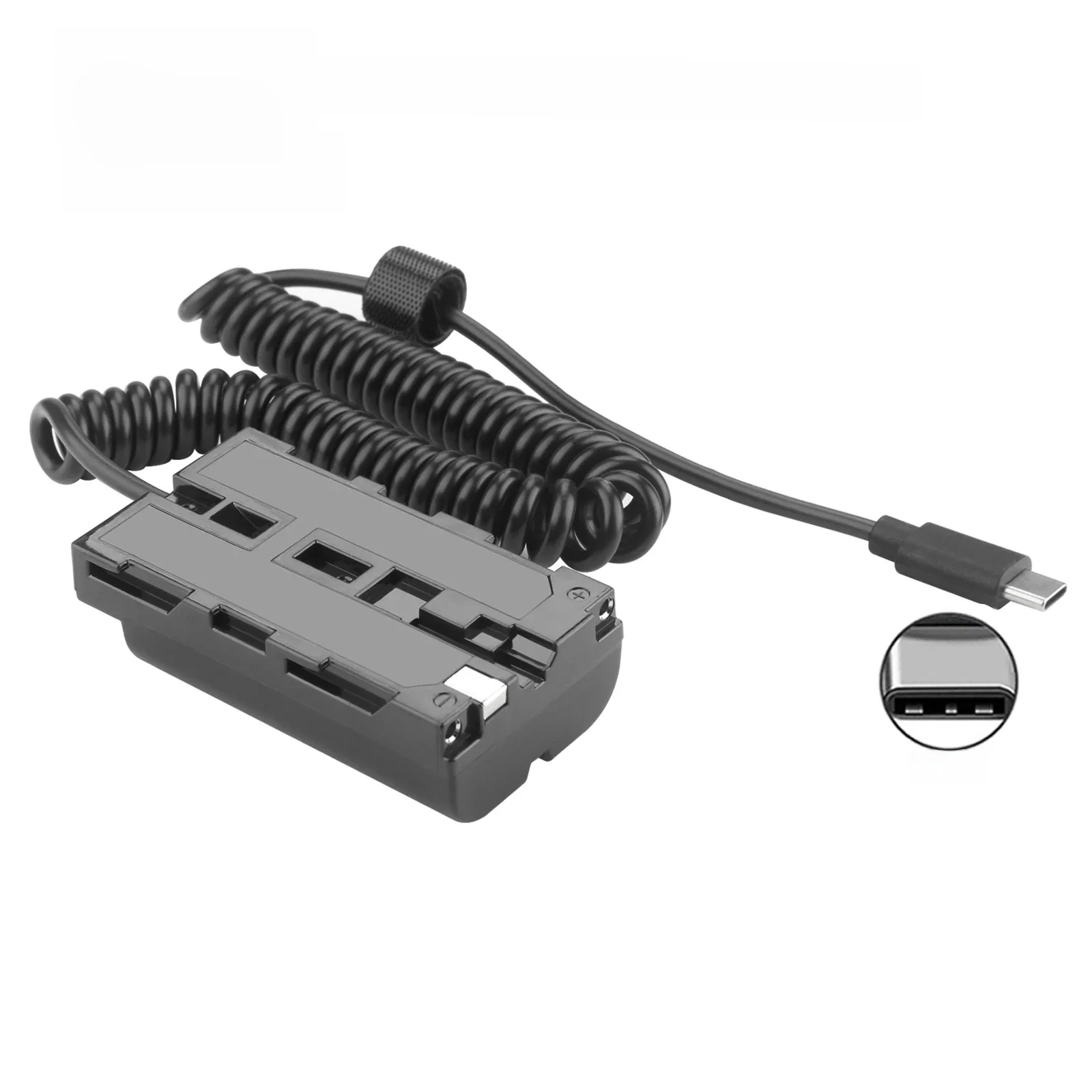 PD30W USB-C do NP-F Sztuczna Bateria z Pełnym Dekodowaniem i Adapterem do Sony NP-F550 NP-F770 NP-F970 Bateria do Kamer i Monitorów Polowych — zdjęcie produktu 7