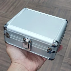 Tool Box Aluminum Case Suitcase Instrument Equipment File Box Cosmetic Case Toolbox with Sponge 170*140*73mm
