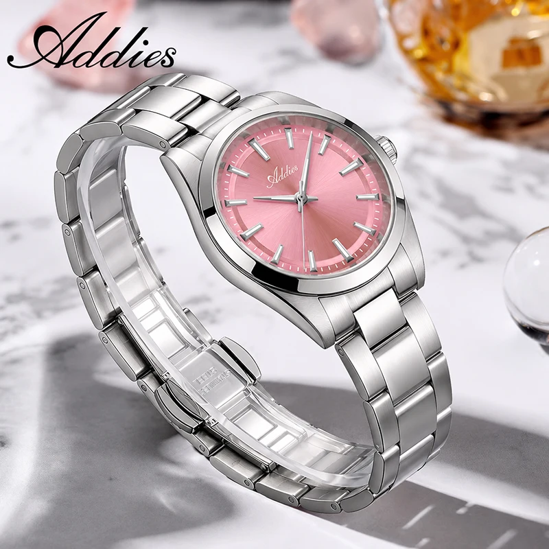 ADDIES Quartz Women Watch Luxury Japan Miyota 2035 Sapphire Crystal Wristwatch 50m Waterproof Luminous Dress Woman Watch Gift