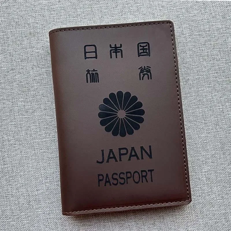 100% Leather Japanese Passport Cover Genuine Leather Japan Passport Cover Covers for Passports Passport Case