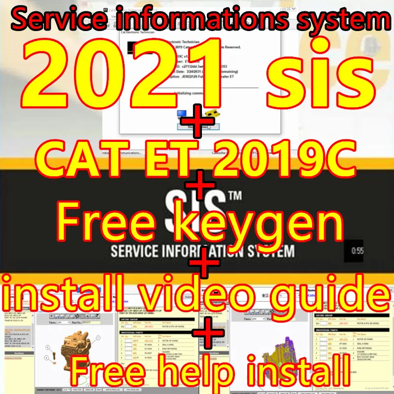 2021 SIS for red cat Service Information System+ For Caterpillar 2019 Cat ET ET3+ flash files 2020+ ET factory+ free keygen