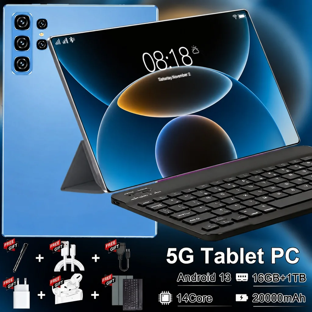 Tableta Android de 10.36 Pulgadas, Nuevo Modelo 2026, Funcionamiento Fluido, Multitarea, Versión Global, Batería de 20000mAh, 16GB+1TB, 14