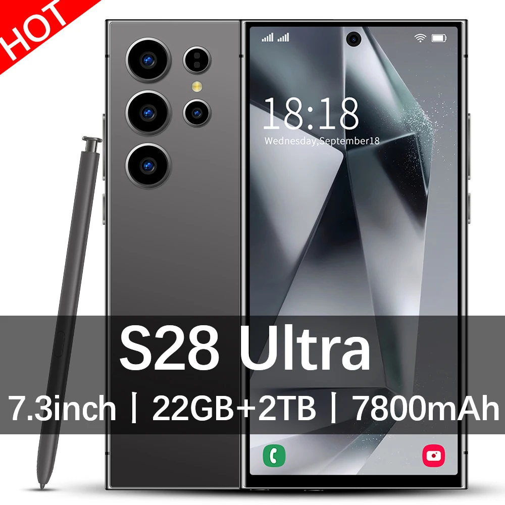 

2026 New S28 Ultra Global Edition Original Smart Dual Card Battery Facial Recognition Function CASE