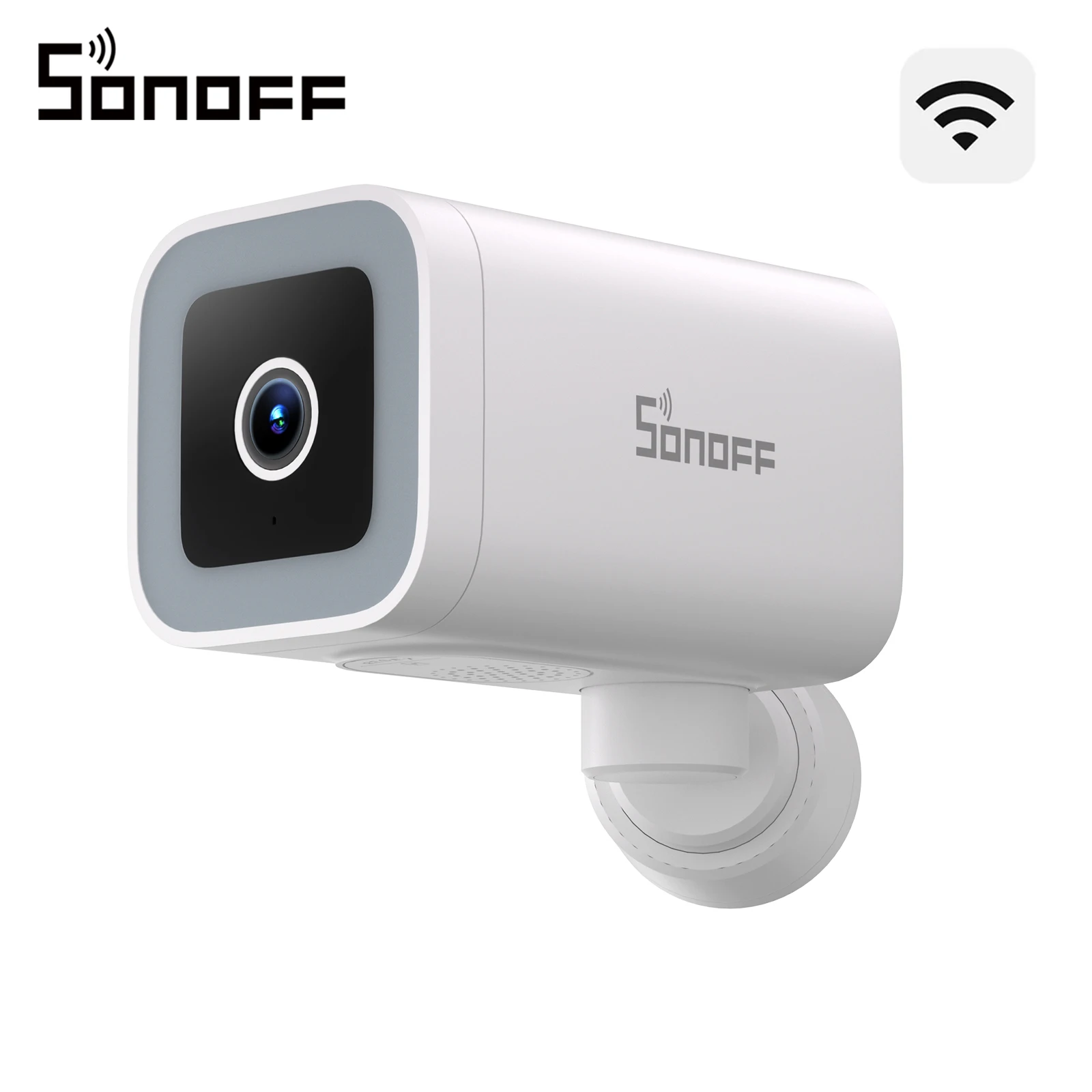 SONOFF CAM-B1P 2K HD Outdoor WLAN Überwachungskamera – KI-Personenerkennung, IP65 wetterfest, Smart Tracking, Farb-Nachtsicht
