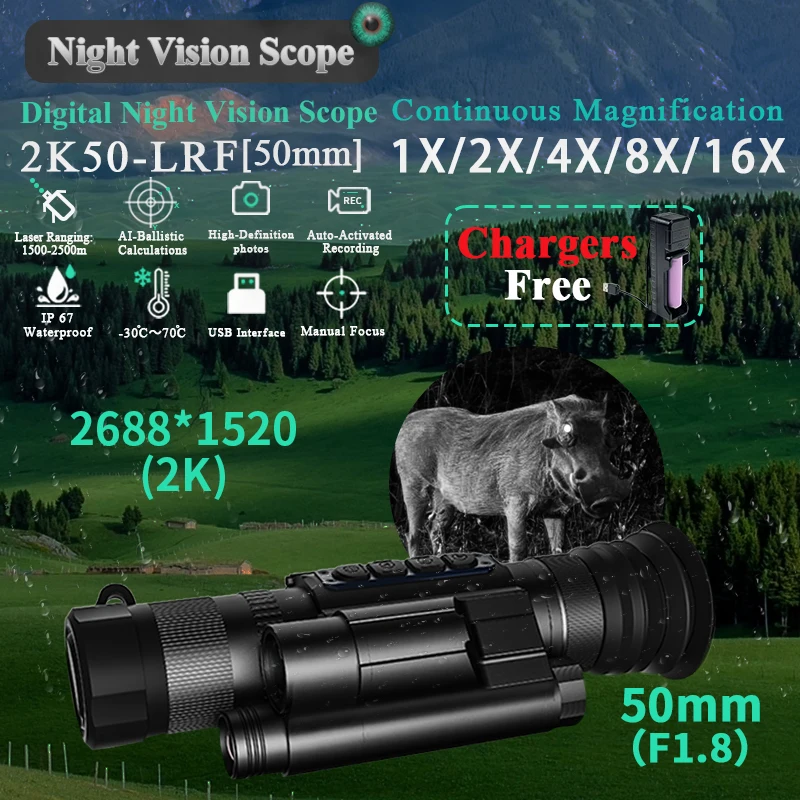 

Digital night vision image resolution of the cameras multiple models with different lenses to meet diverse customer needs