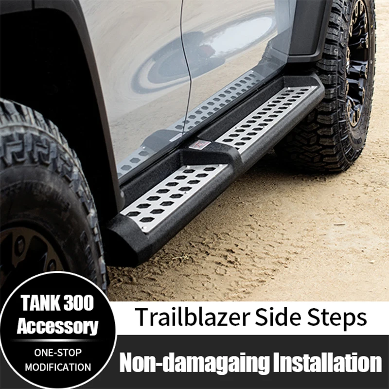 

High Quality Steel Running Board Foot Bar Pedal Trailblazer Side Step for GWM Tank 300