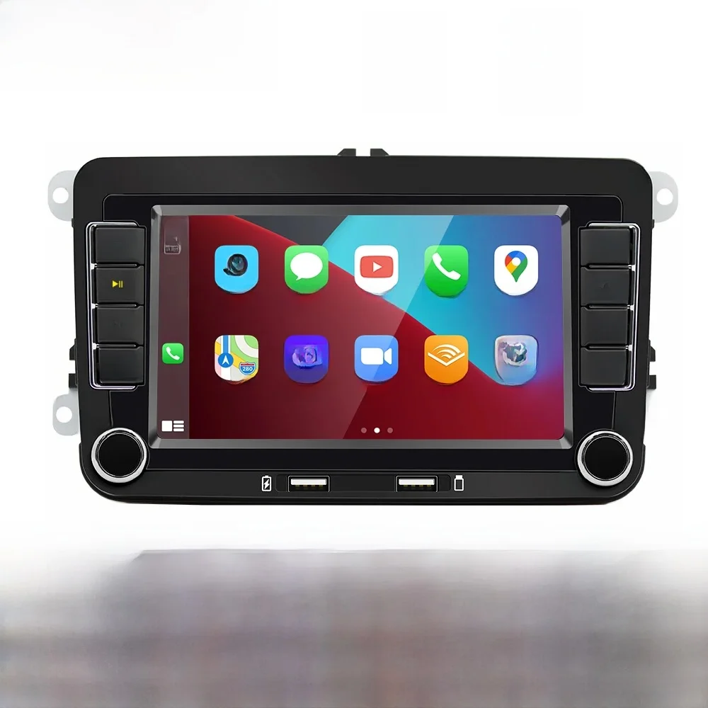 2 Din Auto Radio Voor Volkswagen Vw Golf Polo Skoda Passat Jetta Android 10 Auto Multimedia Speler Gps Wifi Carplay Android Auto - afbeelding 2