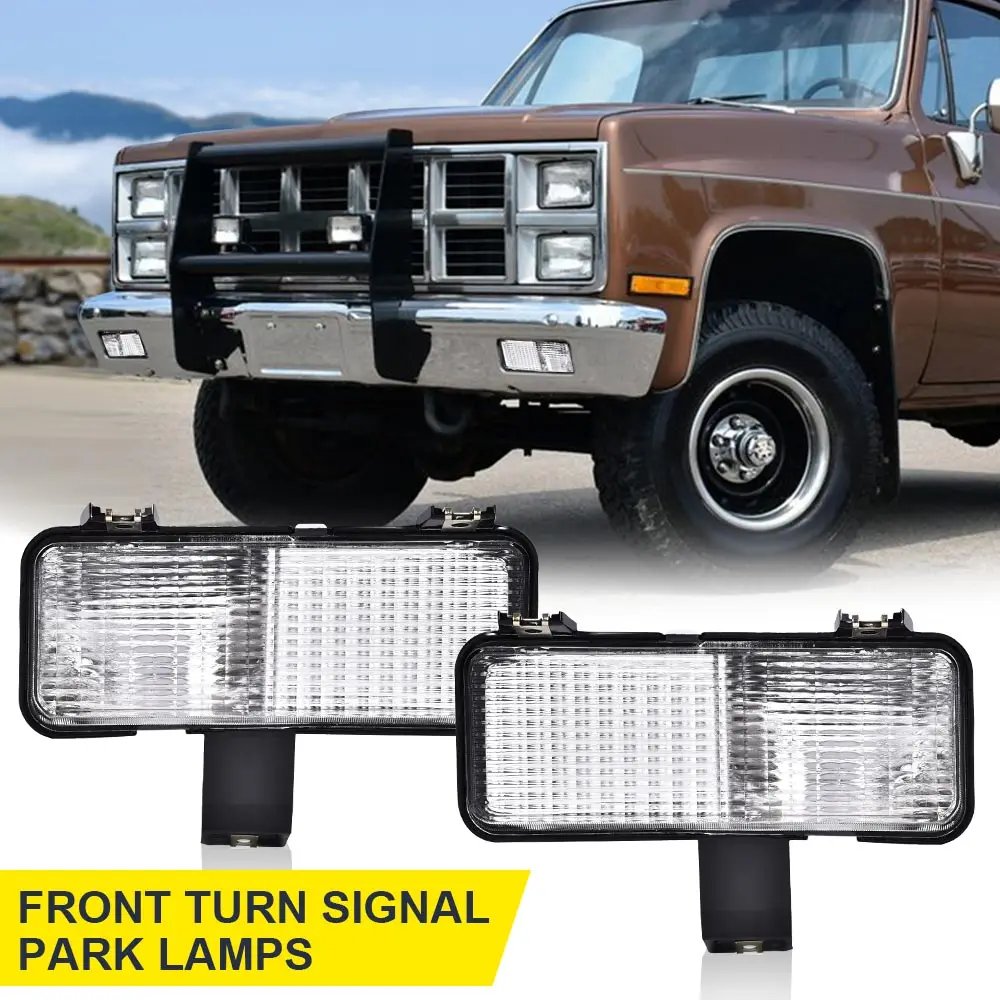 

Передние указатели поворота, парковочные лампы, комплект светильников, подходит для Silverado 1981/82 Chevy C10 Gmc, водонепроницаемые, снегозащитные, пылезащитные, автомобильные аксессуары