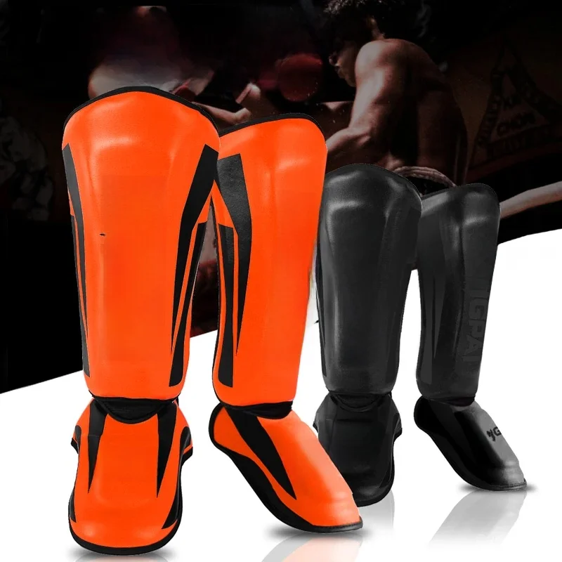 Młodzież/dorosły MMA boks legginsy łydki Muay Thai Sanda Instep gra szkoleniowa kostki mężczyźni kobiety Mma stopy — zdjęcie 2