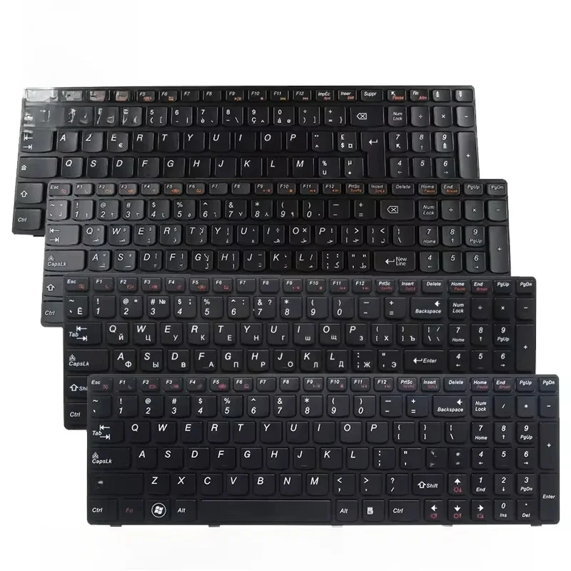 Klawiatura do laptopa US/UK/RU/SP/FR/AR/TR/GR/BR do Lenovo IdeaPad G560/A G560L G565/A G570/A G575/GX/GL G770 G780 Z560/A/G Z565 — zdjęcie 2
