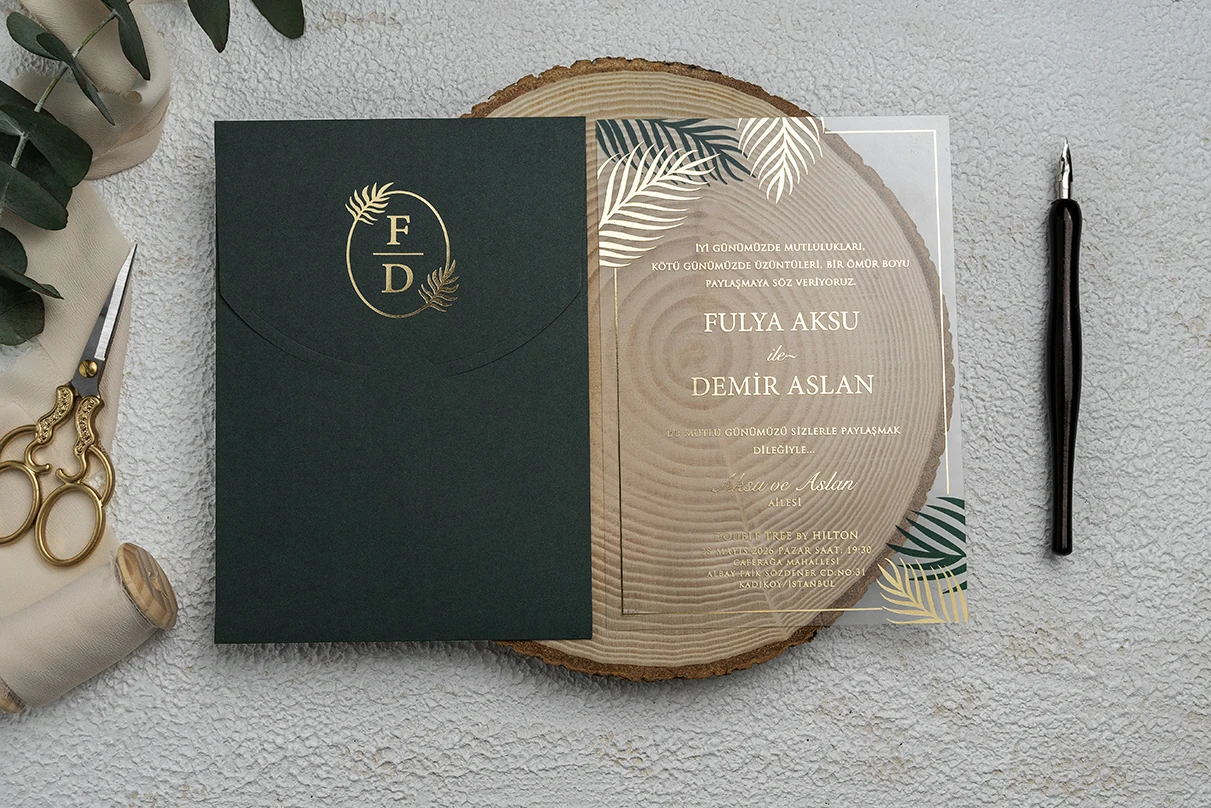 50 pcs Wedding Invitation, Acrylic Invitations, Acrylic Gold Invitations, Minimalist Design, Clear Acrylic Invitation