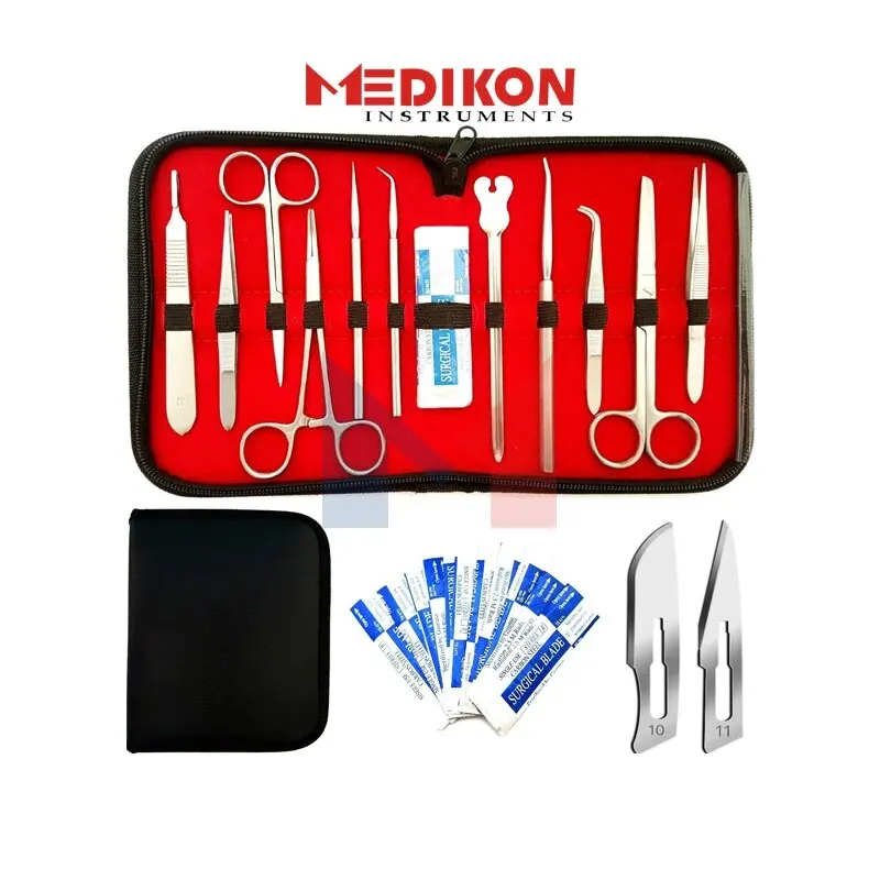 

50 kits/Sets Dissection kit for Medical Biology & Anatomy students and Researchers Dissection kit Scalpel Handle scissors set