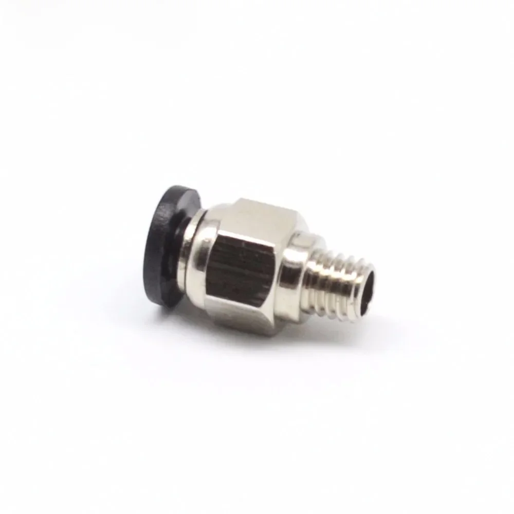 1 SZT. Złączki pneumatyczne PC4-M6, otwór 4MM, do węża PTFE 4MM, złączka, adapter do drukarki 3D, do węża PTFE 4MM. — zdjęcie 2