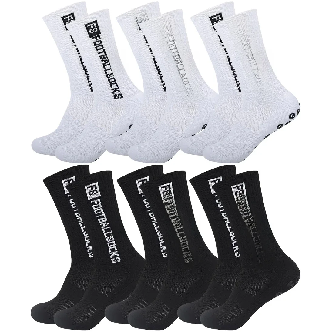 AliExpress NONE 6Pairs Non Slip Grip Socks for Men Women Football Basketball Baseball Rugby Soccer Cycling Running Hiking Tennis Skateboard