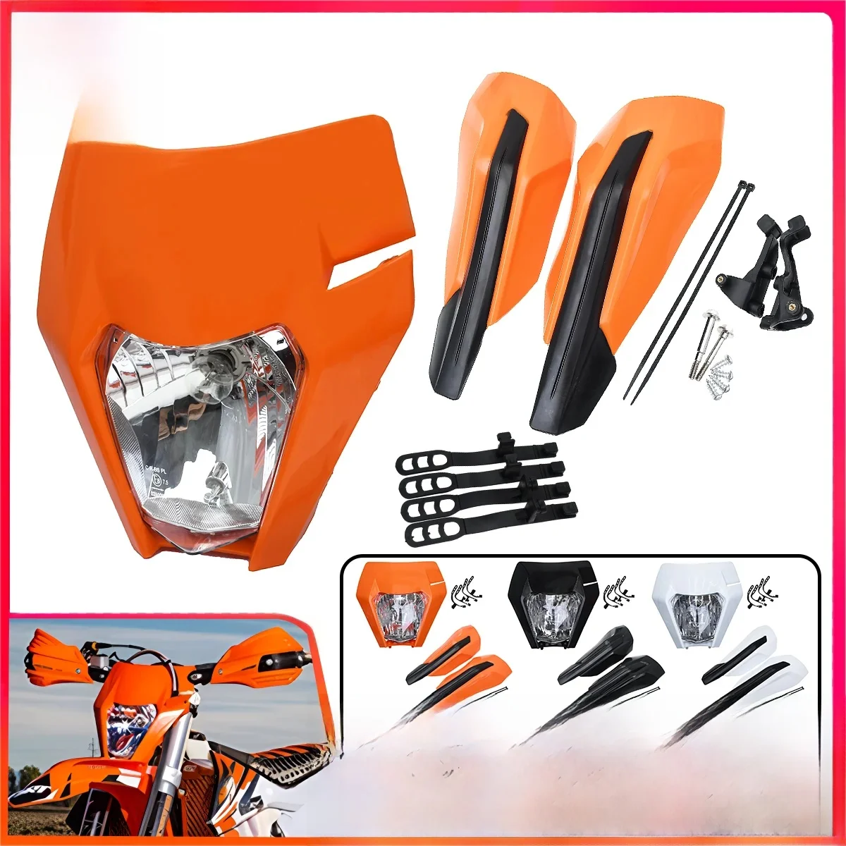 AliExpress PRO AODB Motorcycle Dirt Bike Handguard Handlebar Protection Handle Hand Guards Protector For KTM Kawasaki Suzuki Honda Yamaha XCF EXC XC