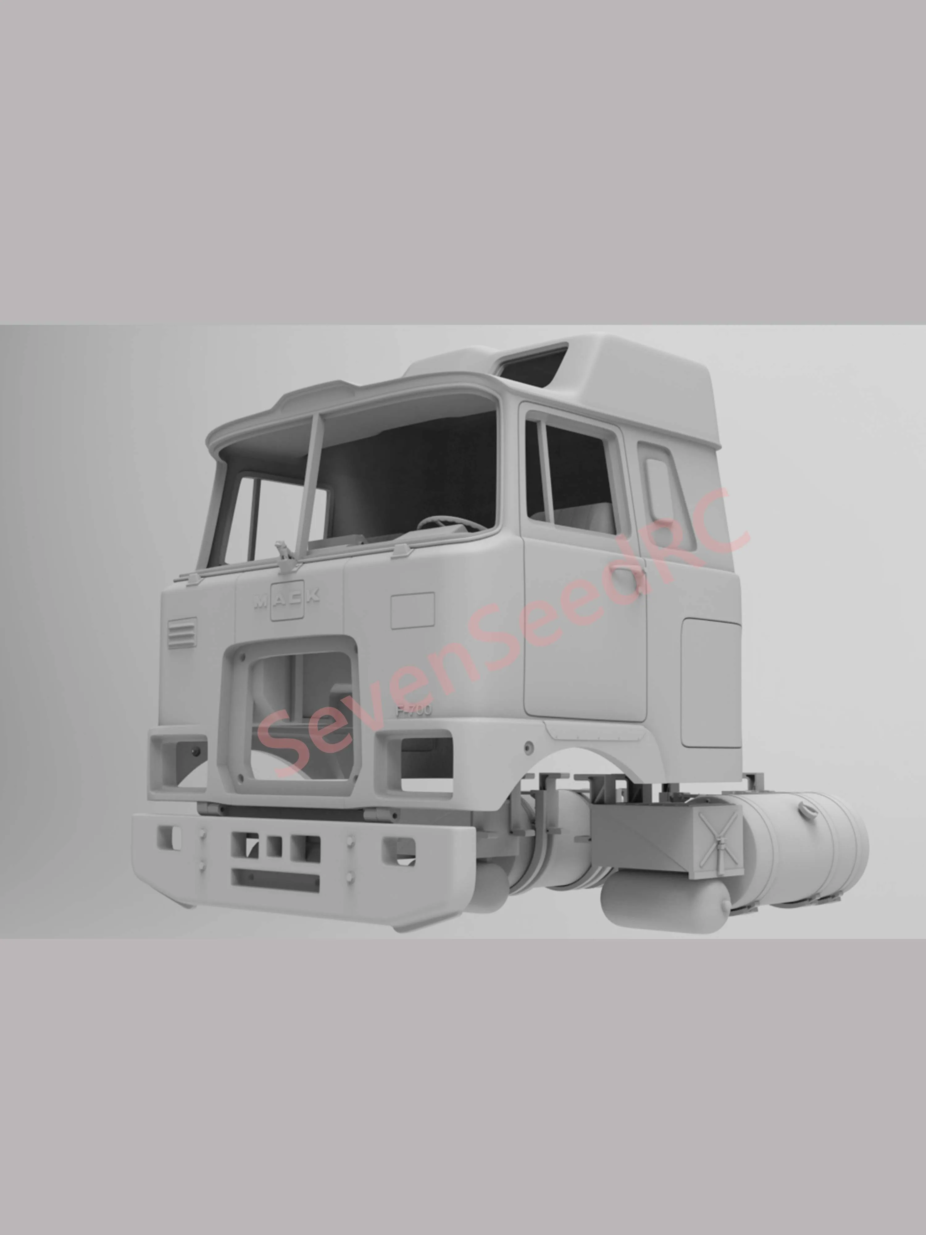 3d Printed Truck Cab Kit MACK F700 SLEEPER SLEEPER HI-RISE CAB Tamiya Lesu Lxy Scaleclub SCX10 trx6