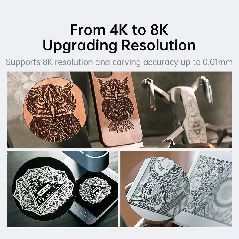 Bluetimes LP4 Laser Engraving Machine for All Material Dual Light Laser Engraver Portable for Metal Wood Plastic Carving