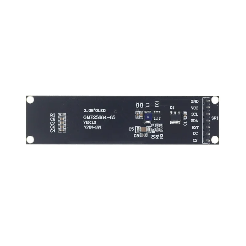 2.08 inch OLED Display 2.08" OLED LCD Module 256X64 Pixel SH1122 driver 7pin SPI Interface White With gray scale adjustment